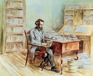 Portrait du théoricien politique Karl Marx - Unknown artist