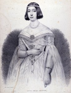 Portrait de la chanteuse Anna de La Grange (1824-1909). - Unknown artist