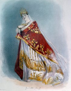 Portrait de la chanteuse soprano Giuditta Pasta (1797-1865) en costume d