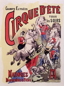 Affiche pour le Cirque d