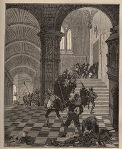Destruction de la fabrique Henri II lors du pillage du château d