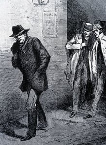 Atmosphère de psychose la nuit dans les rues de Londres (due aux meurtres de Jack l
