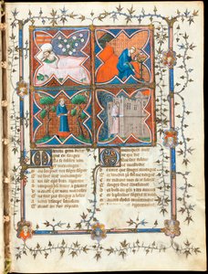 Quatre hommes occupés à différentes activités - Unknown artist