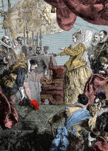 La reine Élisabeth Ire (1530-1603) adoubant Francis Drake (1540-96)