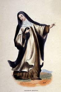 Religieux maronite. Gravure d