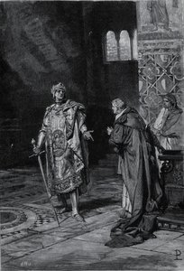 Représentation de Cola di Rienzo (1314-1354), tribun du peuple romain. Illustration de la fin du 19ème siècle - Unknown artist