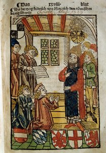 Représentation du Concile de Constance (1414-1418), convoqué par l