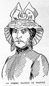 Représentation de la femme à barbe de Nantes - Unknown artist
