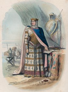 Portrait de Richilde des Ardennes ou Richilde de Provence (ca. 845-910) seconde épouse de Charles le Chauve, roi et empereur des Francs - Unknown artist