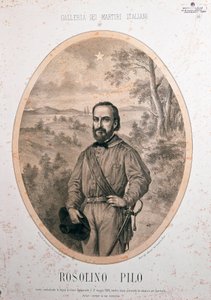 Portrait du patriote italien Rosolino Pilo - Unknown artist