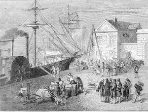 Robert Fulton, constructeur américain embarqué sur le Clermont, un bateau qu