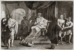 Bible de Royaumont, Nouveau Testament : Parabole des talents. Illustration de 1811. - Unknown artist