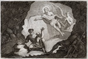 Bible de Royaumont, Nouveau Testament : Résurrection. Jésus-Christ ressuscite de son tombeau sous l