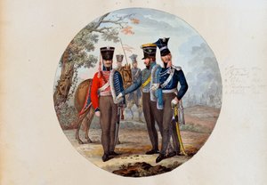 Hussards et lanciers russes - Unknown artist