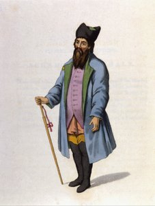 Marchand russe de Kalouga. Gravure 1802.