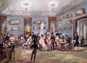 Société russe : une foire sociale à Saint-Pétersbourg. Lithographie vers 1830. Saint-Pétersbourg, Bibliothèque de l