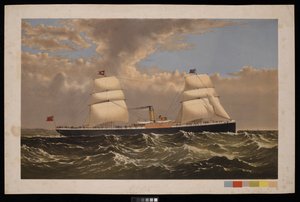 S S Bristol, White Star Line, c.1875 - Unknown artist