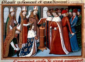 Sacré roi Charles VII (1422-1461) par l