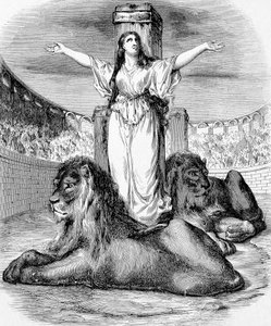 Sainte Blandine, jeune esclave chrétienne, martyrisée dans l