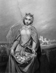 Sainte Élisabeth de Hongrie. (1207-1231). dans « Les Saintes Femmes ». 1852 - Unknown artist