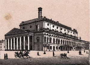 Saint-Pétersbourg, Russie : vue du Grand Théâtre à Saint-Pétersbourg dans « Le Monde Illustré 168 vues » sans date (fin XIXe siècle) - Unknown artist
