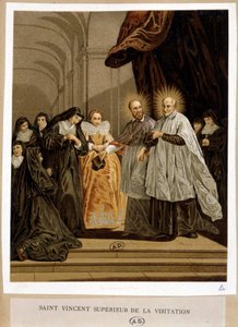 Saint Vincent de Paul, supérieur de la Visitation, Jeanne de Chantal
