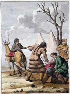 Mariage samoyède (peuple nomade d