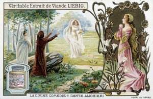 Scène de la Divine Comédie de Dante - Chromo. Liebig, fin XIXe siècle - Unknown artist