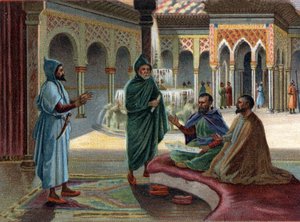Scènes de Royaumes Disparus : Conseil Maure (Maures, nom donné aux Arabes qui occupaient une partie de l