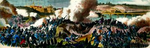 Guerre de Sécession : Les Yankees capturent Richmond (Virginie), capitale de la Confédération du Sud en 1865. Gravure du 19ème siècle - Unknown artist