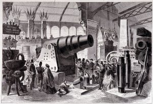 Section de métallurgie prussienne (canon) dans la Galerie des Machines - Unknown artist