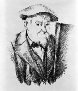 Autoportrait de Paul Cézanne (1839-1906), peintre français