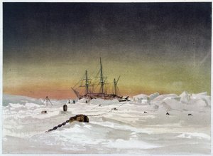 Navire dans la glace - dans « Les rivages de la mer polaire, récit d