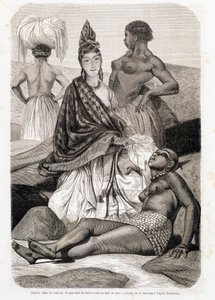 Dame signare de couleur et négresse de Saint Louis au bain de mer - dans "Le Tour du Monde" - Unknown artist