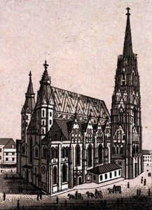 Cathédrale Saint-Étienne (Stephansdom) à Vienne en Autriche dans "Le monde illustré 168 vues" Non daté (fin XIXe siècle)