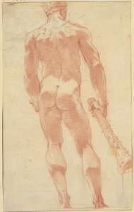 Hercule debout de dos - Unknown