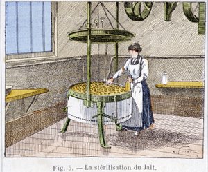Stérilisation du lait - Unknown artist