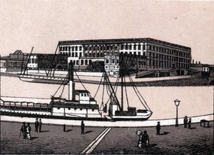 Stockholm, Suède : vue du château royal dans « Le Monde Illustré 168 vues » sans date (fin XIXe siècle) - Unknown artist