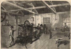 Télégraphie : fabrication du câble transatlantique dans l