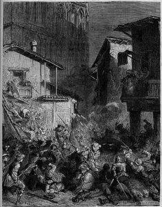 La Bataille de Crémone (Cremona) ou Surprise de Crémone le 1er février 1702 entre la France et l
