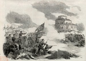 La bataille de Monte Caseros en avril 1852 - Unknown artist