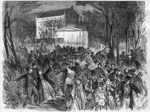 Les brasseries de Berlin : le Temple de la Bière Bock - Gravure dans « Le Journal Illustré » - Unknown artist