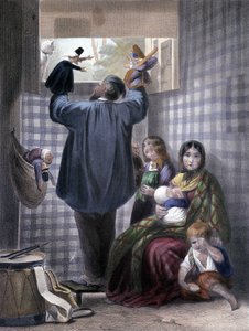 La Comédie des Chats - Marionnettiste et sa famille. - Unknown artist