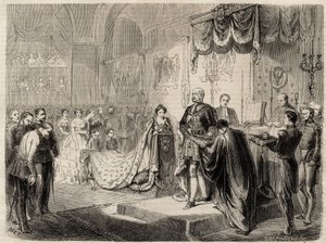 Le couronnement du roi Guillaume Ier à Königsberg en 1861 - Le couronnement du roi et de la reine de Prusse dans l
