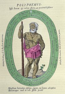 Le Cyclope Polyphème (Poliphémus), satire contre Nicolas Durand de Villegagnon, militaire et explorateur français (1510-1571) - Unknown artist