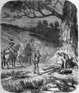 Le duc de Bourbon et Bayard mourant