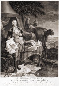 Le général Washington (1732 - 1799), gravé d