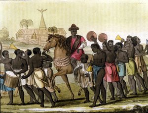 Le roi du Bénin (Dahomey).