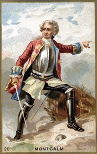 Le Marquis de Montcalm de Saint-Véran (1712 - 1759), général français. Chromolithographie du XIXe siècle. - Unknown artist