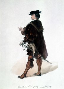 Les Maîtres chanteurs de Nuremberg (Die Meistersinger von Nürnberg), opéra créé par Richard Wagner : costume de Walther von Stolzing pour la première représentation. Musée Wagner Bayreuth.